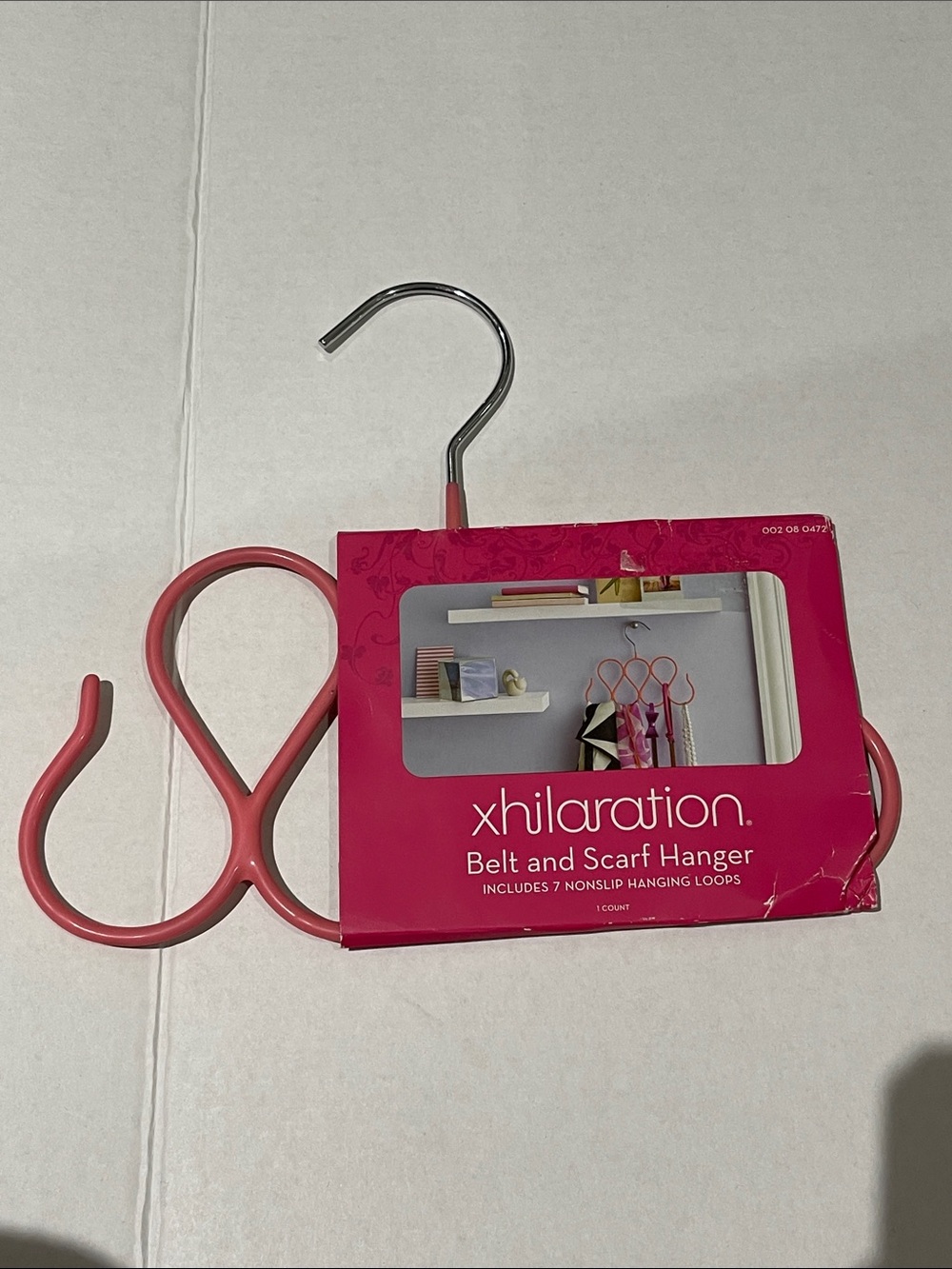 xhilaration Target Pink Belt and Scarf Hanger with 7 Nonslip Loops- Brand New